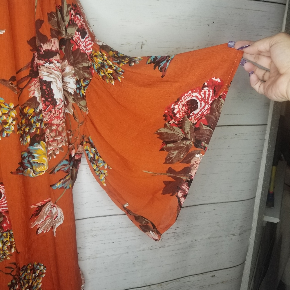 NWT Umgee Boho Bell Sleeve Kimono - Picture 8 of 8